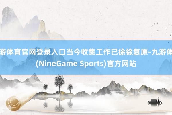 九游体育官网登录入口当今收集工作已徐徐复原-九游体育(NineGame Sports)官方网站